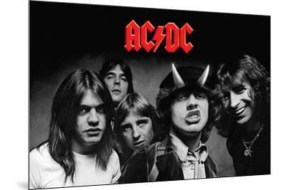 AC/DC Highway To Hell - Wood-Mounted Wall Art Print, 36x24