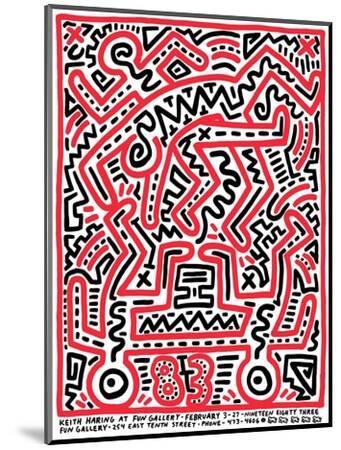 Fun Gallery Exhibition, 1983 - Wood-Mounted Wall Art Print, 9x12