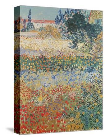 Garden in Bloom Arles, c.1888 - Canvas Print Wall Art, 9x12