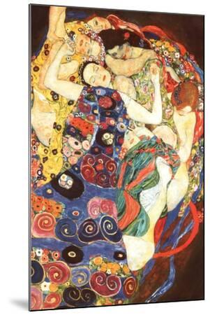 Gustav Klimt Virgin Art Print Poster - Wood-Mounted Wall Art Print, 24x36