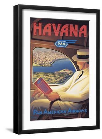 Havana - Black Framed Art Print Wall Art, 12x18