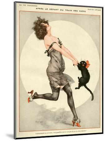 La Vie Parisienne, C Herouard, 1923, France - Wood-Mounted Wall Art Print, 9x12