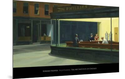 Nighthawks, c.1942 - Wood-Mounted Wall Art Print, 34x22