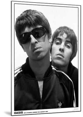Oasis MTV Studios 1994 Music Poster Print - Wood-Mounted Wall Art Print, 23x33