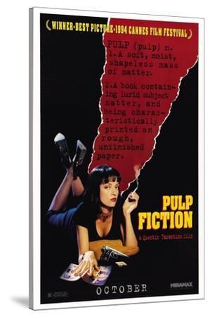 Pulp Fiction Movie Poster (1994) - Canvas Print Wall Art, 36x54