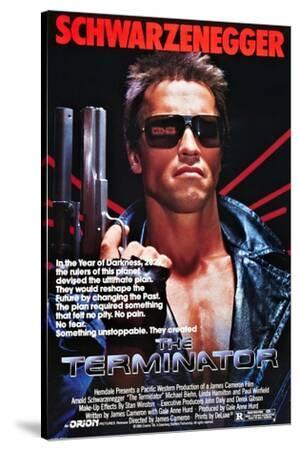 THE TERMINATOR [1984], directed by JAMES CAMERON. - Canvas Print Wall Art, 36x54