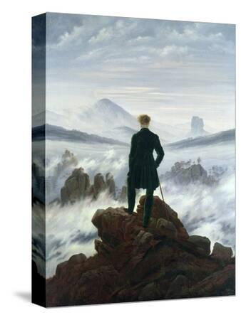 The Wanderer Above the Sea of Fog, 1818 - Canvas Print Wall Art, 9x12