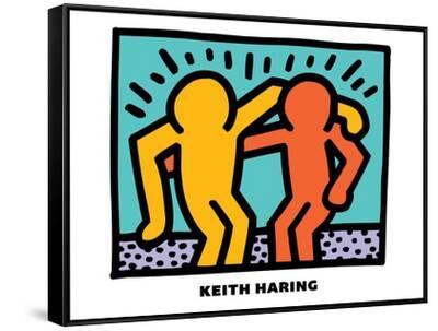 Untitled Pop Art - Black Framed Canvas Print Wall Art, 40x30