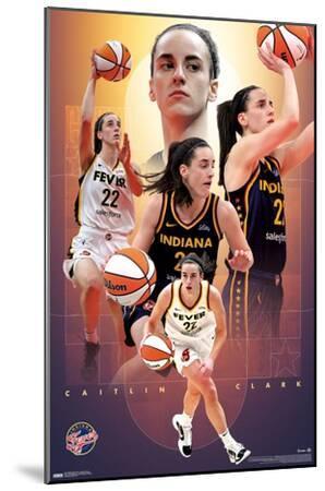 WNBA Indiana Fever - Caitlin Clark 25 - Wood-Mounted Wall Art Print, 13x19